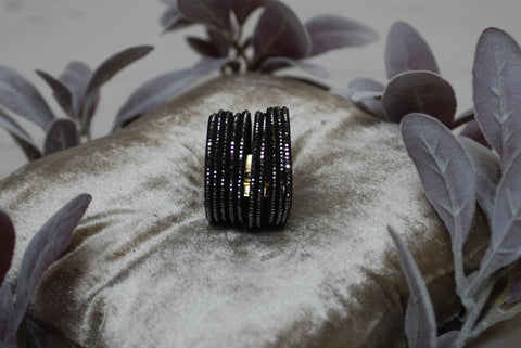 Black Rhinestone Bracelet