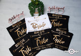 Vest Tank Top Hen Do Party Bride Tribe Wedding  Personalised T-shirt Ladies Female  Gold