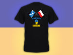 Scotland Poland Football Euro Kibic Glasgow 2022 T-shirt - donation to support Ukraine