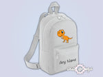 Personalised Kids Backpack - Any Name Dinosaur Boys Girls NURSERY Back To School Bag