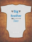 Personalised Big Brother Birthday Present Gift baby Kids Grow Body Suit Vest Boy