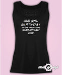June Girl Personalised Vest Tank Friends Personalised 2020 Quarantine Birthday social Distancing Birthday Girl T-shirt Female  Black