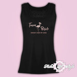 Vest Tank Top Flamingo T Personalised T-shirt Ladies Rose Gold