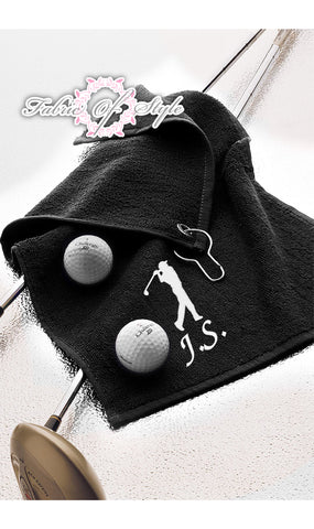 Personalised Embroidered Best Golfer Golf Towel