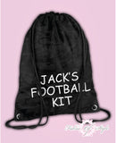 Personalised Camo PE Kit School Back to Boys Gym Kids Backpack Drawstring Bag