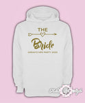 Gold Personalised Hen Do Party Bride Tribe Ladies Female Hoodie