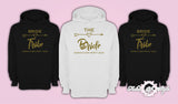 Gold Personalised Hen Do Party Bride Tribe Ladies Female Hoodie